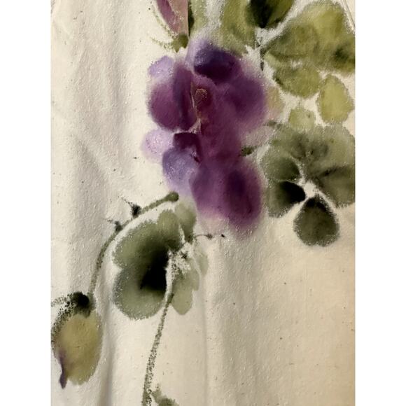 NWT One-of-a-Kind Oriental Painting by Kay Stratman "Singing Bird" 100% Silk - Picture 6 of 16